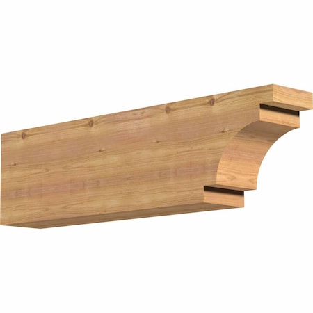 Ekena Millwork Mediterranean Smooth Rafter Tail, Western Red Cedar, 5 1/2"W x 10"H x 36"L RFT06X10X36MED00SWR